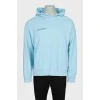 Чоловічий худий oversize блакитного кольору