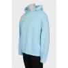 Чоловічий худий oversize блакитного кольору