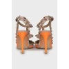 Оранжевые туфли Rockstud