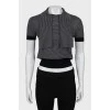 Striped wool t-shirt