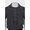 Striped wool t-shirt