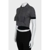 Striped wool t-shirt