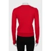 Red wool pullover