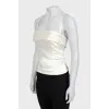 Bustier top with straps
