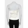 Bustier top with straps