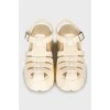 Rubber platform sandals