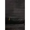 Замшевая сумка черного цвета