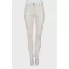 Джинсы белого цвета skinny fit