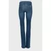 Dark blue mid-rise jeans
