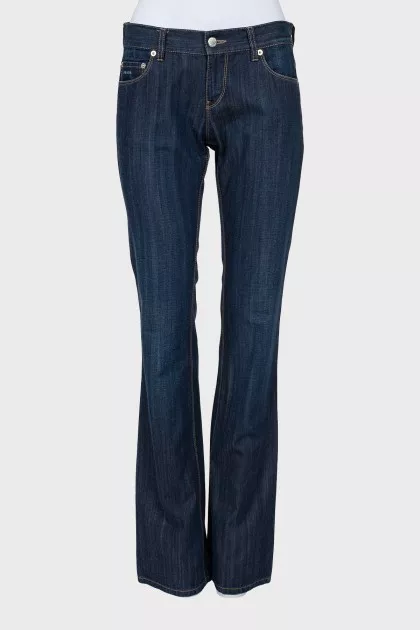 Джинсы regular fit синего цвета