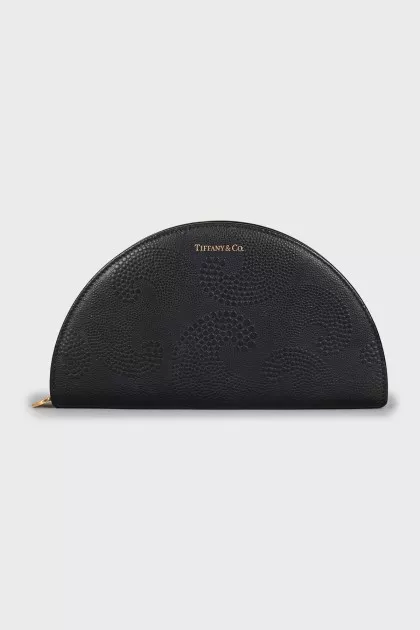 Кожаный кошелек с тистением