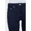 Синие джинсы skinny fit с вышивкой