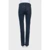 Синие джинсы skinny fit на средней посадке