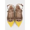 Жовті балетки Rockstud