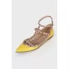 Балетки Rockstud зі шкіри