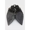 Слингбэки Rockstud из кожи