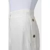 White shorts decorated with golden buttons