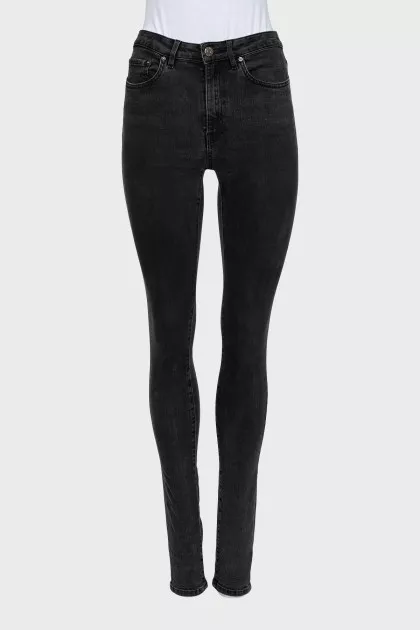 Джинси skinny fit сірого кольору