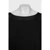 Black tunic with a loose fit