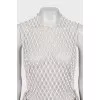 Transparent top decorated with beads