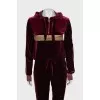 Tracksuit with golden stripes