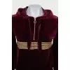 Tracksuit with golden stripes