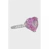 Кільце з білого золота Happy Diamonds