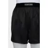 Silk shorts with elastic