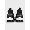Black textile sneakers