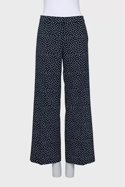 Blue Polka Dot Trousers