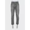 Чоловічі сірі джинси straight fit