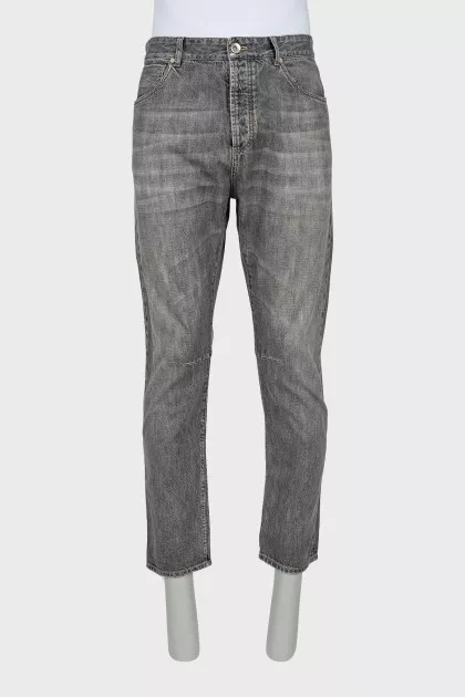 Чоловічі сірі джинси straight fit