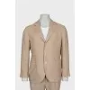 Men's Striped Linen Suit