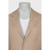 Men's Striped Linen Suit