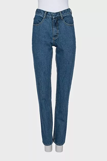 Сині джинси straight fit з биркою