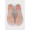 Rubber transparent sandals