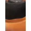 Коричневая сумка из кожи на молнии