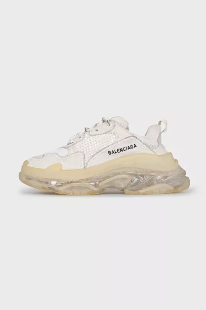 Кроссовки Triple S белого цвета