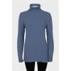 Straight cut turtleneck sweater