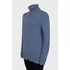 Straight cut turtleneck sweater