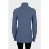 Straight cut turtleneck sweater