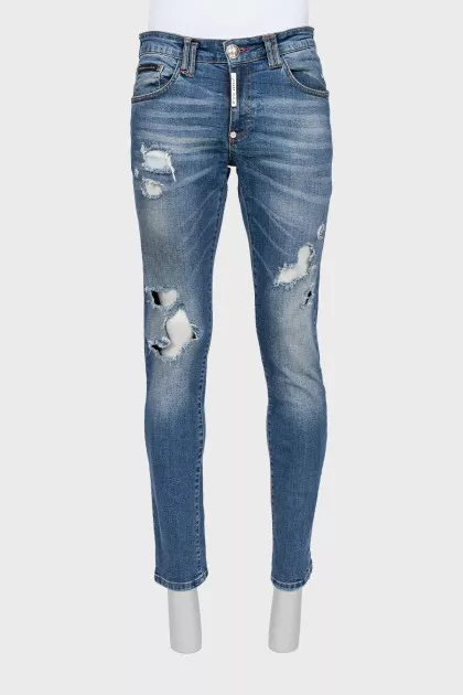 Чоловічі сині джинси boot cut fit