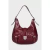 Embossed leather shoulder bag