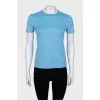 Straight T-shirt in blue