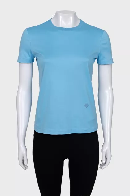 Straight T-shirt in blue