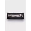 Rectangular hairpin with logo