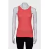 Knitted pink tank top