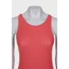 Knitted pink tank top