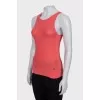 Knitted pink tank top