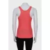 Knitted pink tank top